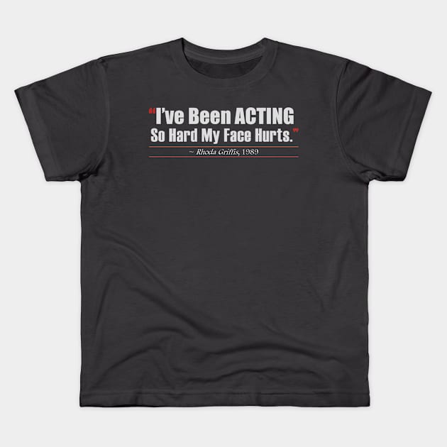 Actor's Fatigue Kids T-Shirt by ThePourFool